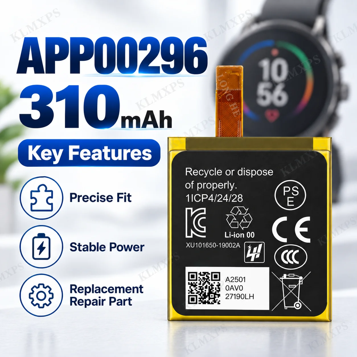 310mAh APP00296 Ersatzakku für – Fossil Watches Smartwatch Gen 5 Bewertung und Preis