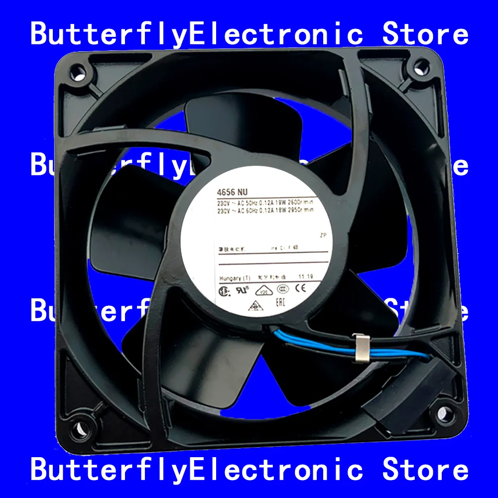 

НОВЫЙ ОРИГИНАЛ 4656NU 4656 NU AC230V 19W818W ОХЛАЖДАЮЩИЙ ВЕНТИЛЯТОР 12038 120*120*38 мм