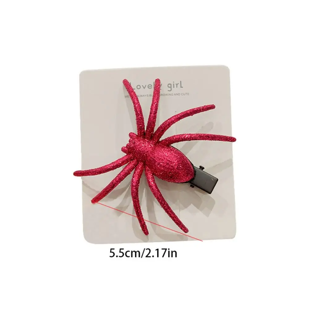 Headwear Halloween Spider Hairpin Black Cosplay Supply Spiders Hair Clip Spider Barrettes Halloween Toy Halloween Headdress