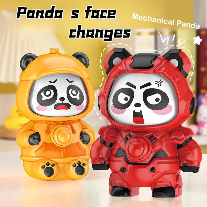 Fun Sichuan Opera Face Changing Panda Dolls Stress Reducing Toy 14 Unique Faces Crafts Ornament Toy Gifts For All Ages