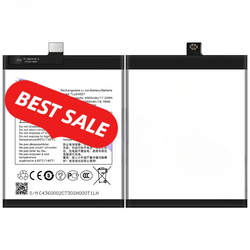 0 Cycle TLP043E7 Battery for Alcatel T790Y Phone High Quality Replacement Battery Grade A Lithium Polymer Bateria with Tools