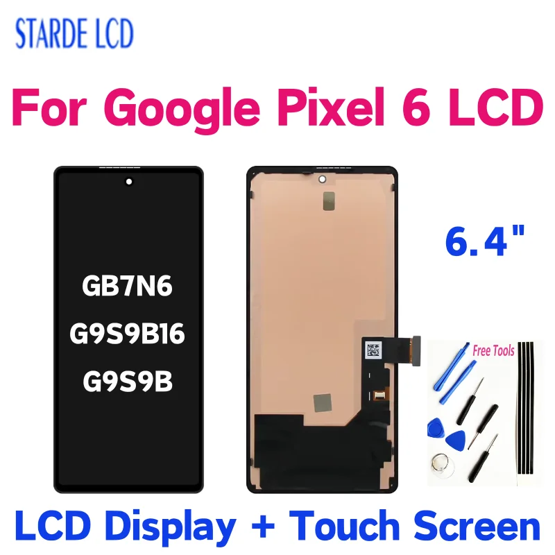 

6.4'' For Google Pixel 6 LCD Display Touch Screen Digitizer Assembly For Google Pixel 6 GB7N6 G9S9B16 G9S9B Screen Replacement