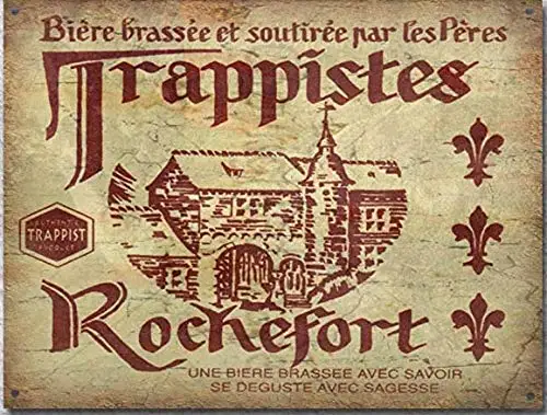 TSOSK Ретро металлический жестяной знак Trappist, бельгийский светильник, пещера, бар, клуб, домашнее настенное искусство, металлический жестяной знак 8x12 дюймов