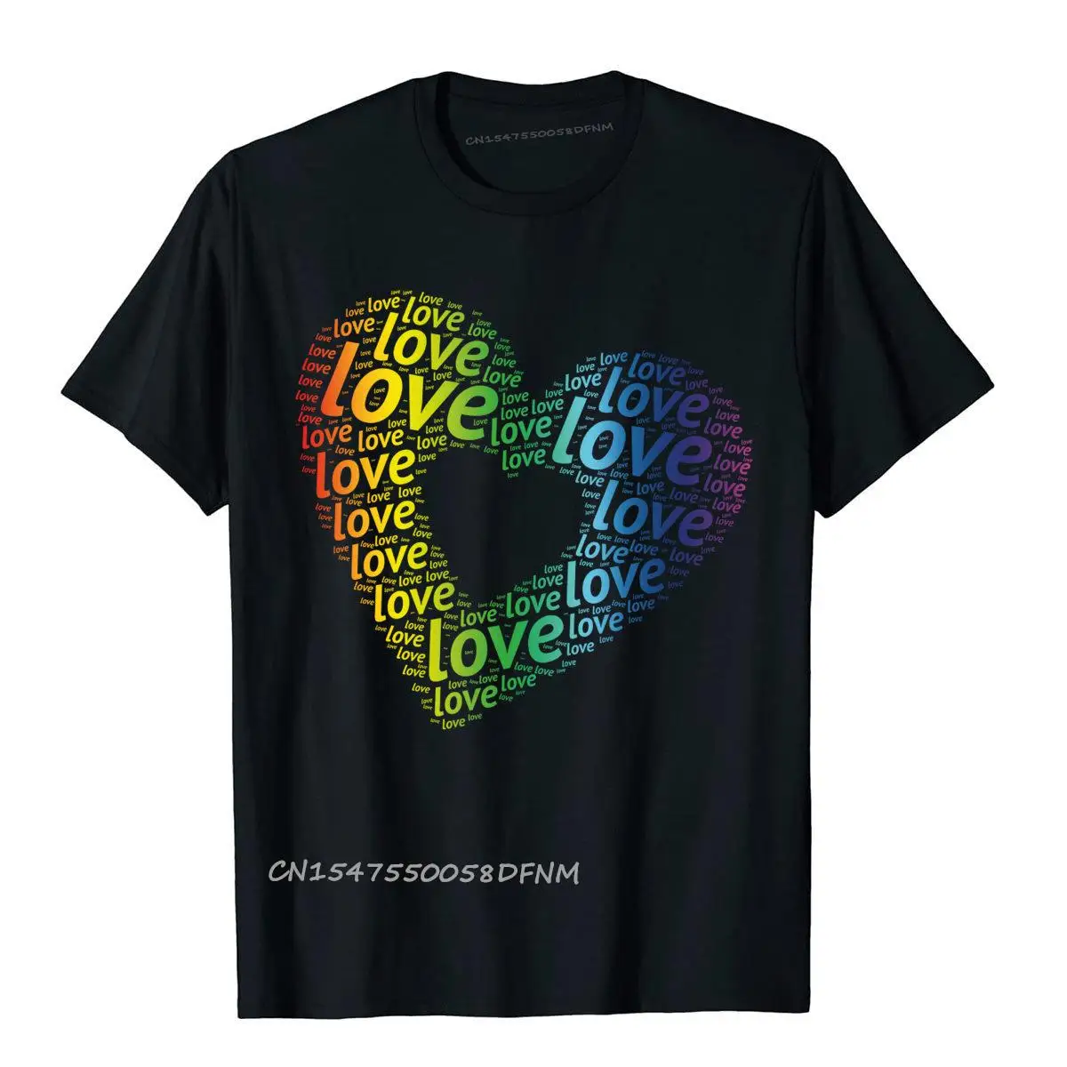 

Brand New Mens Top T-Shirts Lgbt Pride Gay Couple Heart Printed On Tops Tees Premium Cotton Funny