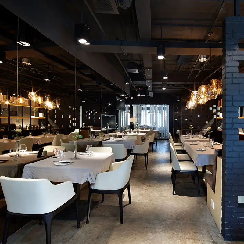 ！@Modern Minimalist Marble Themed Hotel Dining Restaurant Catering Table and Chairs Booth Sofa Combination Set