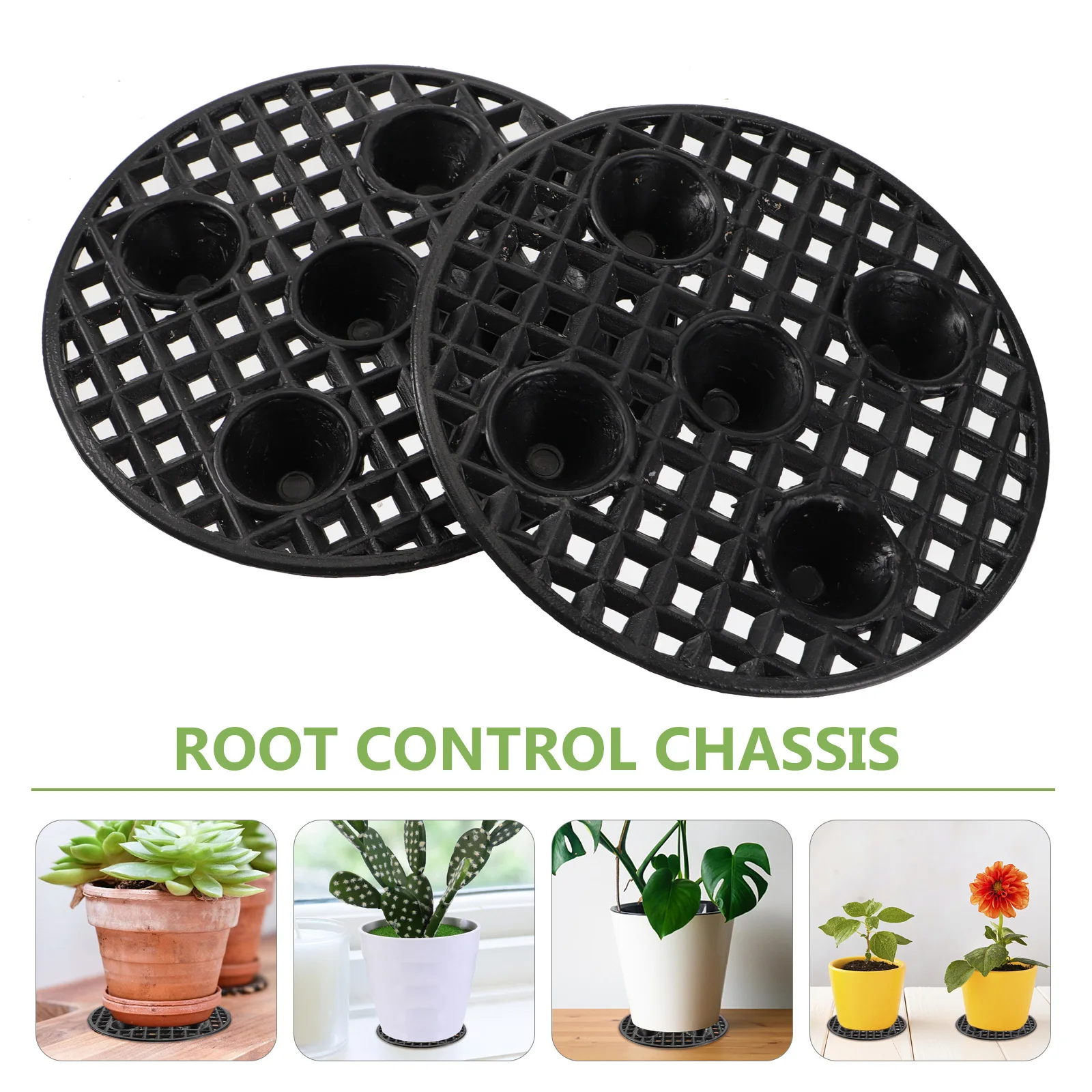 

5pcs Root Control Chassis Plant Root Trainer Round Controller Pruning Device System High Quality Plastic Nursery Pots Gardening