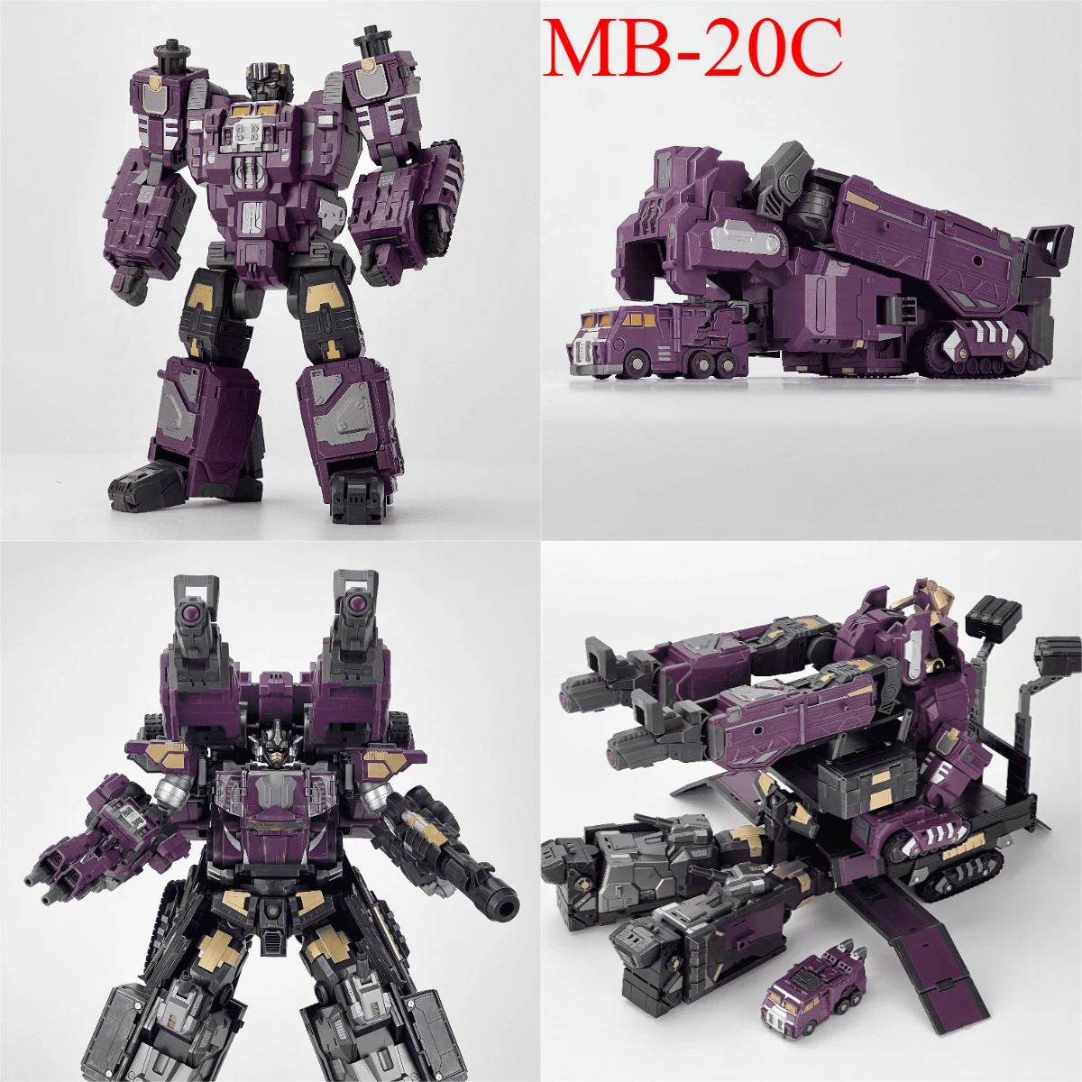 

in stock Transforming toys Fans Hobby Overload MB-20C MB20C Purple X-LOAD FH Master Builder Action Figure toy