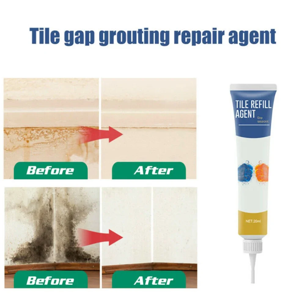 20ML Tile Gap Refill Beauty Seam-Agent Grouting Fill Tile Glue Sealer Repair Ceramic Glue Floor Gaps Fill In Agent