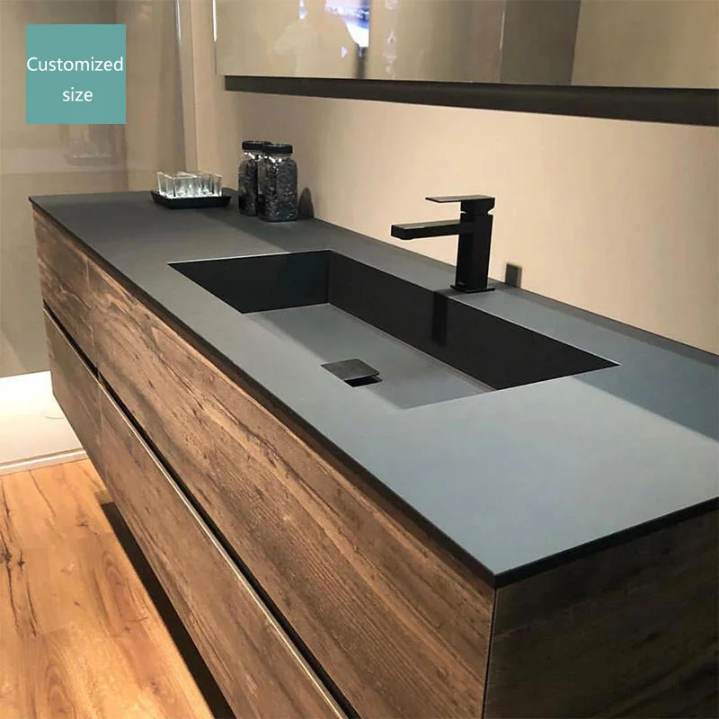 2024 New Wall Mount Marble Bathroom Vanity with Led Mirror Vanity Smart Cabinet Milk White