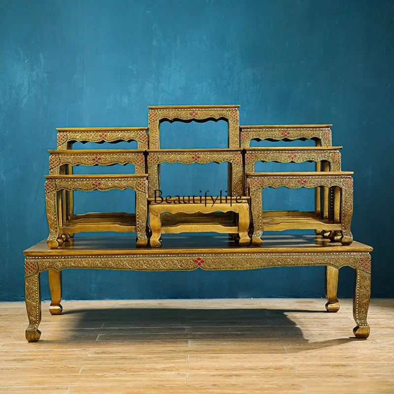

yj32 South East Asia style offering table Buddha table Thai Buddhist platform household shrine offering table