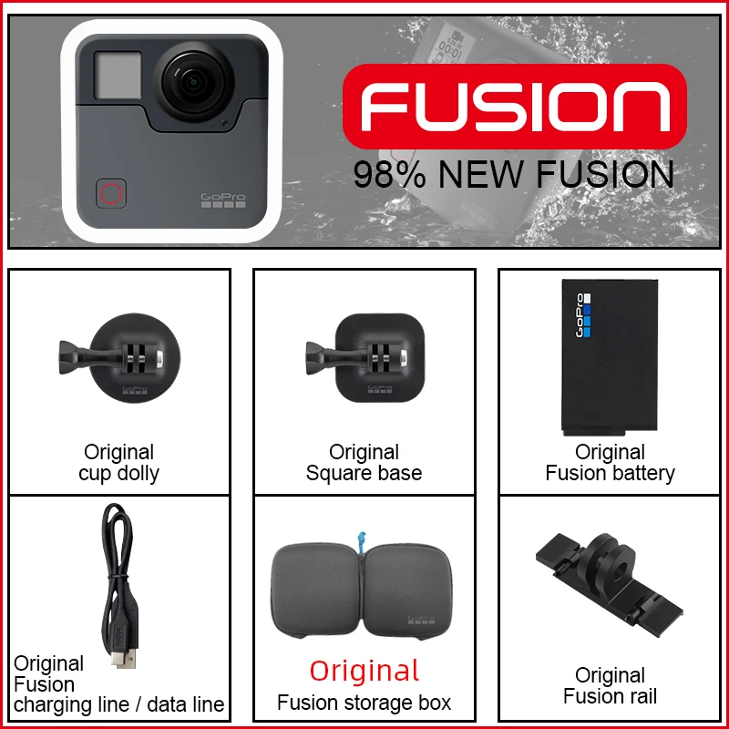 GoPro fusion 360 ° omnidirectional shooting Professional Sports
