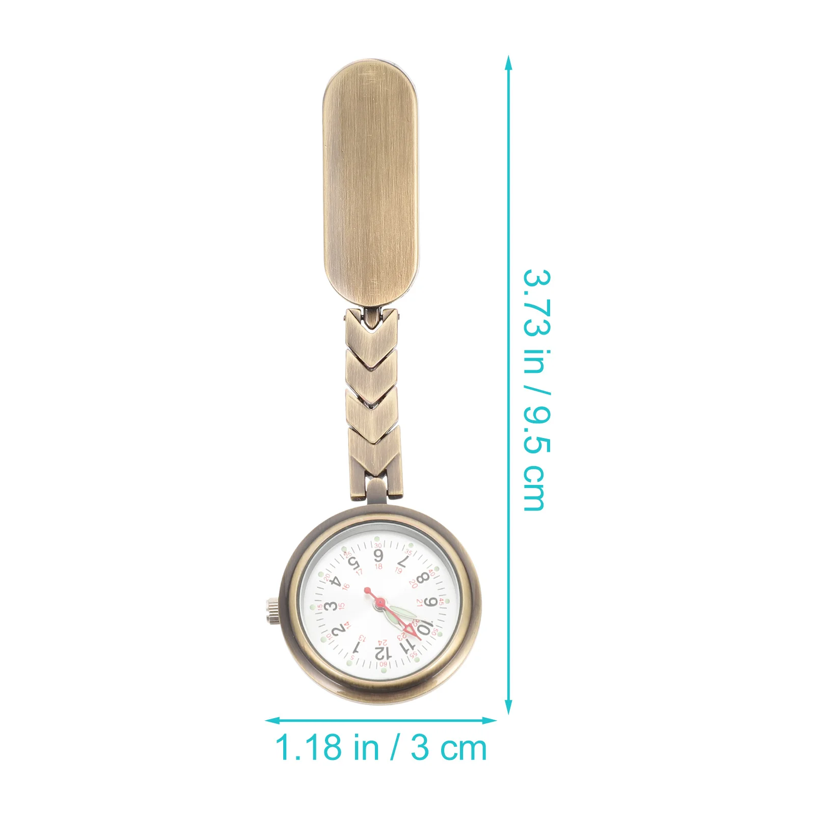 1Pcs Nurse Pocket Watch Clip-on Fob Watch for Women Nursing Students Portable Hanging Timepiece Fine Workmanship Excellent