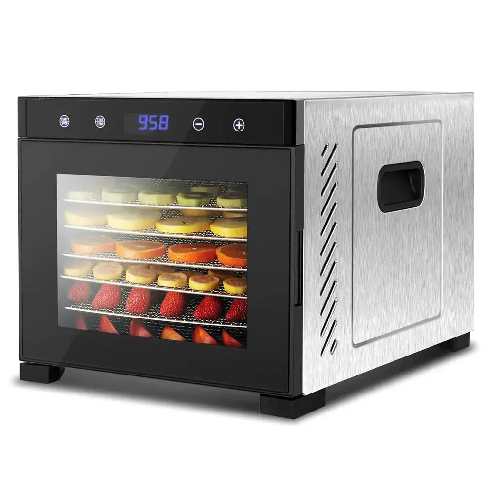 Electric Countertop Food Dehydrator Machine Meat Beef Fruit/Vegetable Dryer Digital Timer Temperature Control -NutriChef