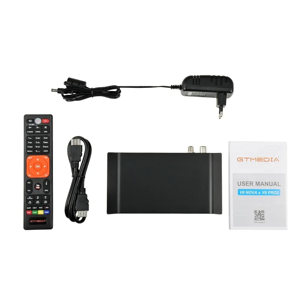 Récepteur de télévision par satellite, décodeur de chlore avec Wi-Fi, prise en charge RJ45, IPTV, YouTube, Powerwu, CCCAM, V8, PRO2, HD, DVB, ltDVB, T2