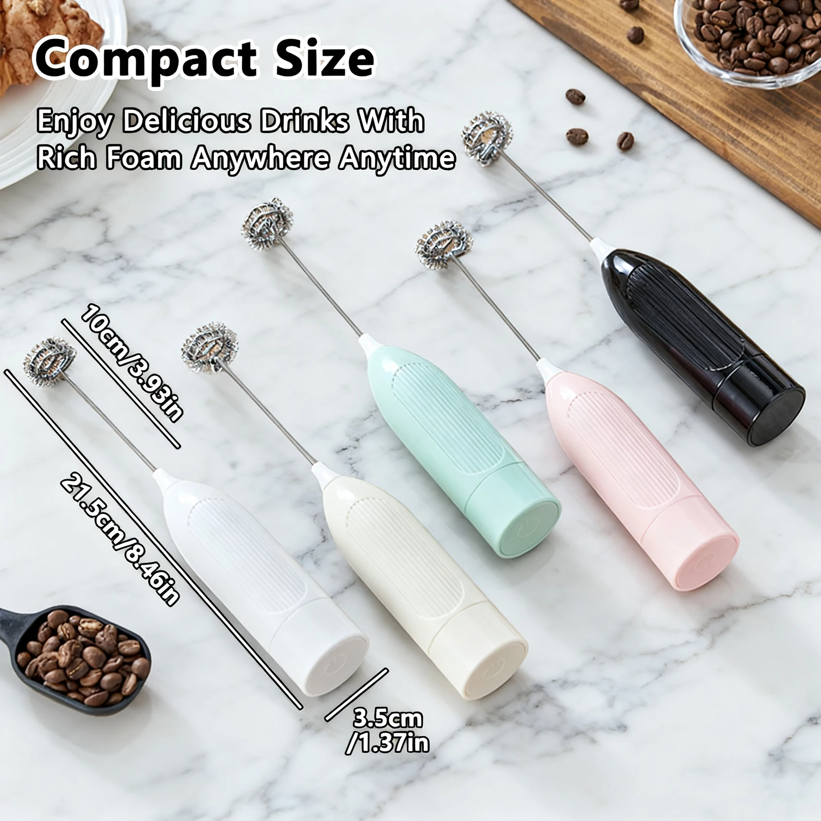 أداة خلط المطبخ الصغيرة المحمولة لصانع رغوة الحليب والقهوة، اختيار هدية ممتاز لحفلات الانتقال لمنزل جديد