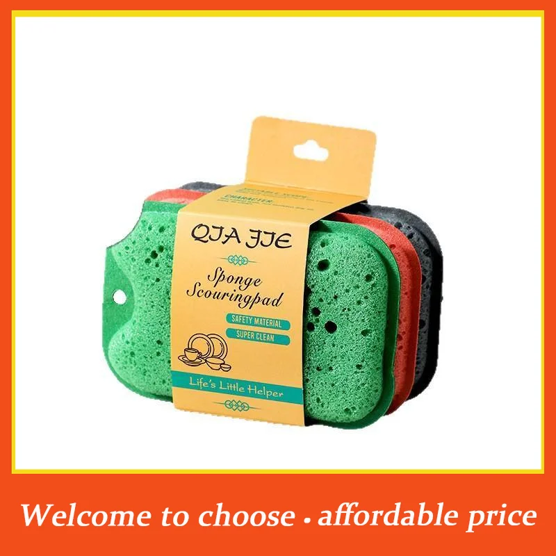 #Durable Soft Absorbent Dish Washing Sponge 24Pcs Rust Removing Scouring Pad for Household Kitchen Pot Dish Cleaning