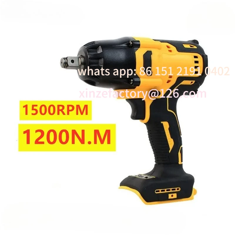 

Customizable Wrench 1/2 inch Power Tools Industry Cordless High Torque 1200 N.m Car Repair