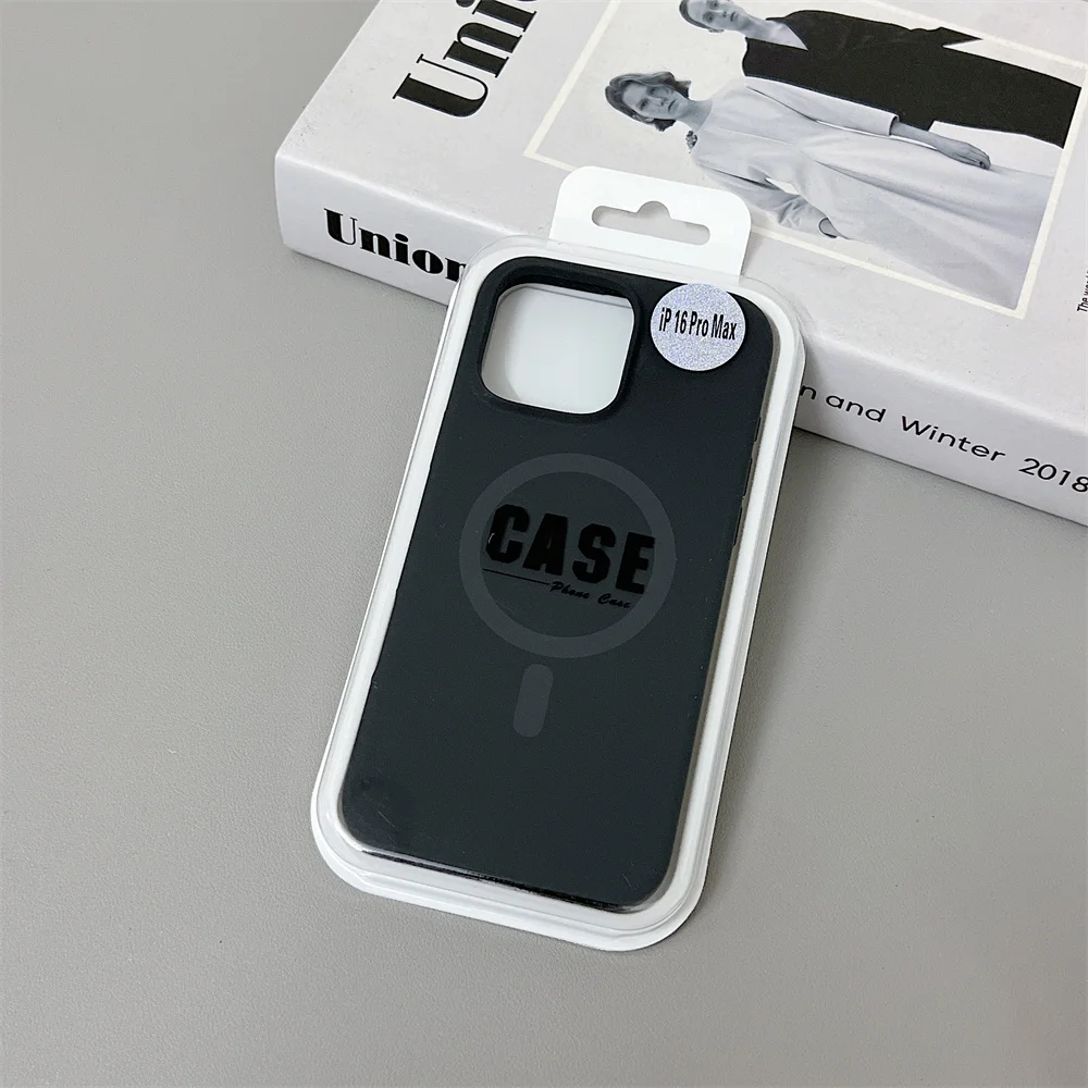 Official Same Original Liquid Silicone Phone Case for iPhone 16 15 14 13 12 Pro Max Magsafe Wireless Charging Magnetic Cover - náhled 6