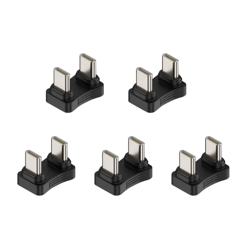 180 度角度 字型 Type-C アダプタオス オス充電器アダプタ PD 65W 充電電話タブレットラップトップ 448F
