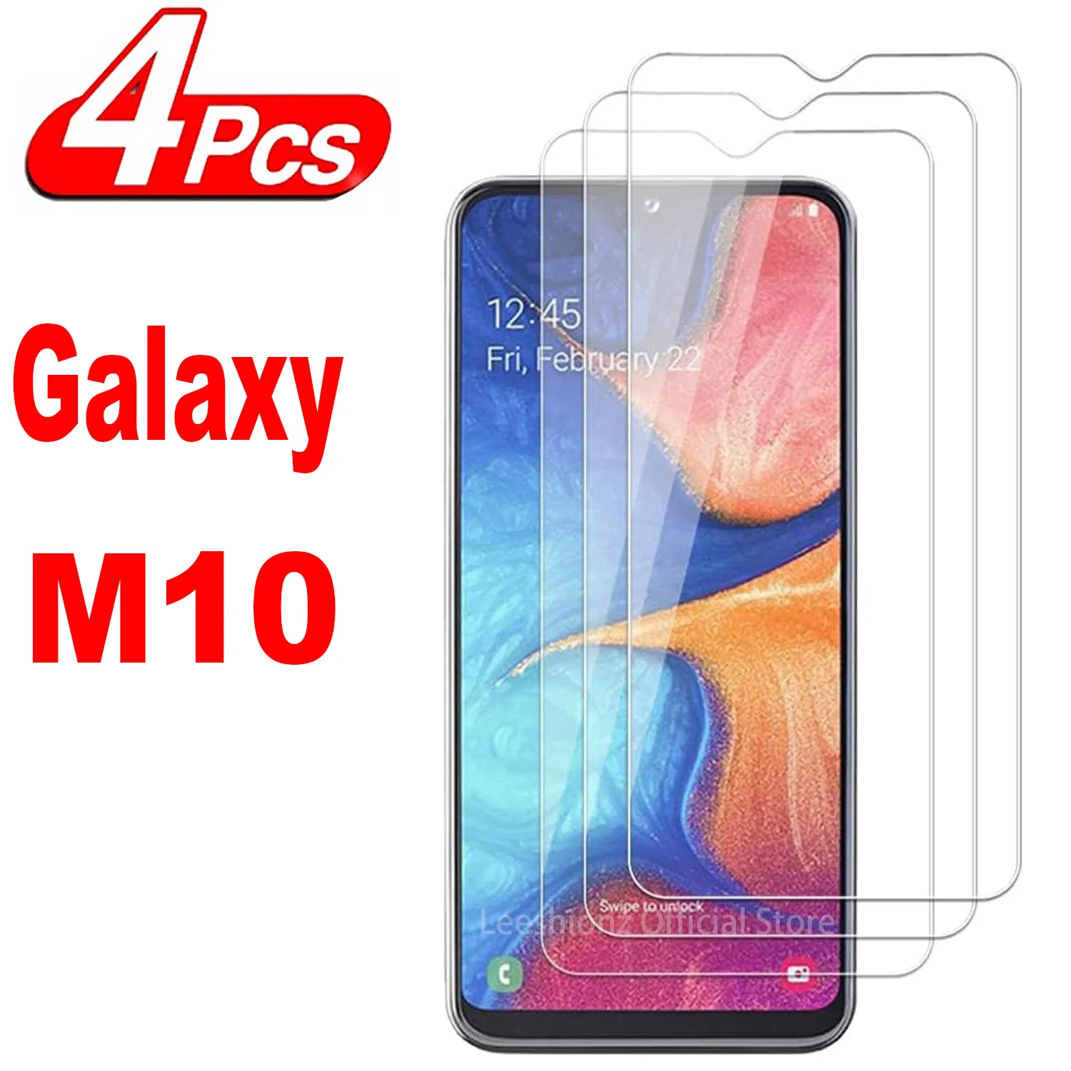 

2/4 шт. Защитное стекло для экрана для Samsung Galaxy M10 M10s пленка из закаленного стекла