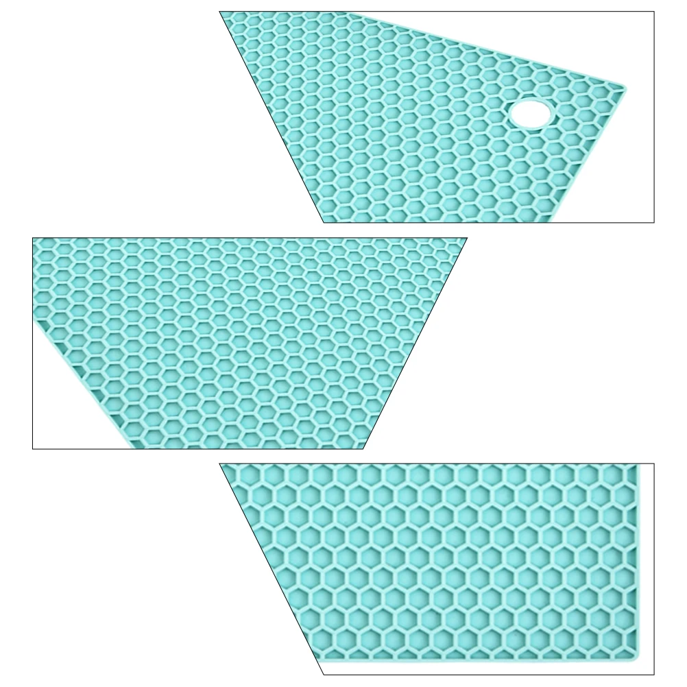 

Silicone Trivet Mat Pad Heat Resistant Kitchen Accessories Dining Room Table Decor Non Slip Pads Pot Holder