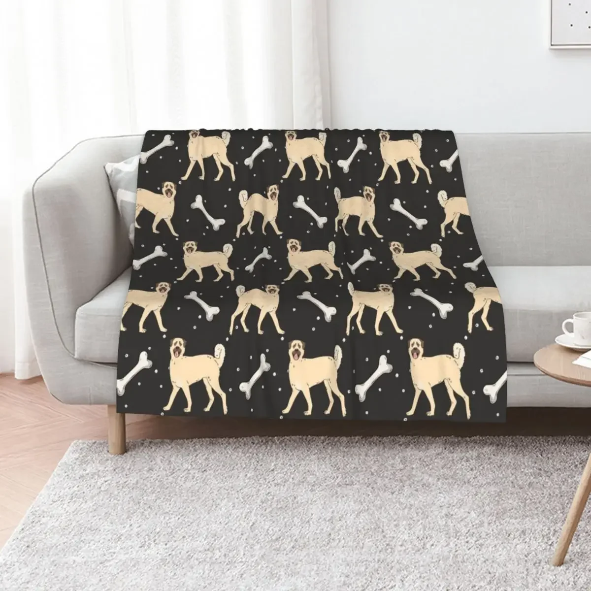 

Anatolian Shepherd Dog Throw Blanket warm for winter Heavy Bed covers Decorative Throw Blankets