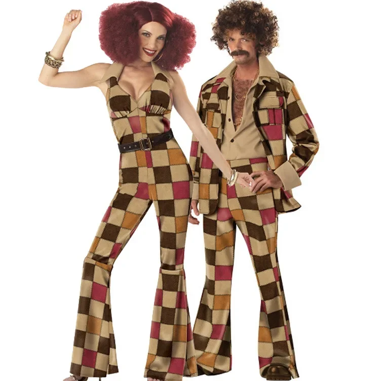 

Men And Women 70's Retro Disco Ballroom Costume