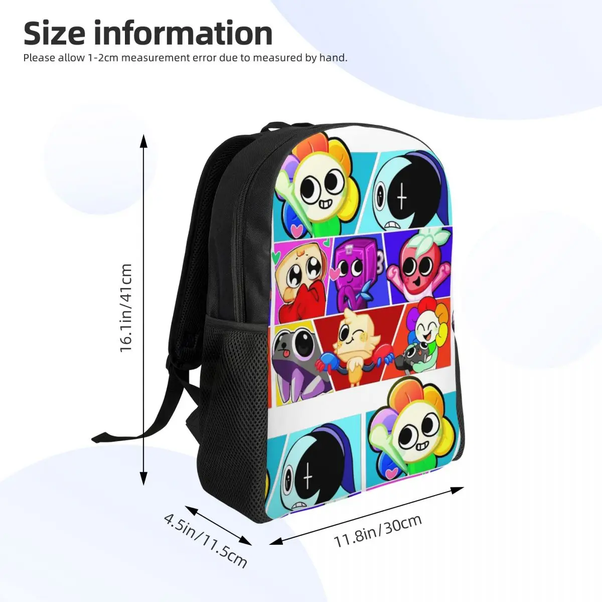 حقيبة ظهر مضحكة لشخصيات العالم من Dandys للرجال والنساء في سن المراهقة في المدرسة الثانوية للأعمال حقيبة كمبيوتر محمول من القماش حقائب رياضية