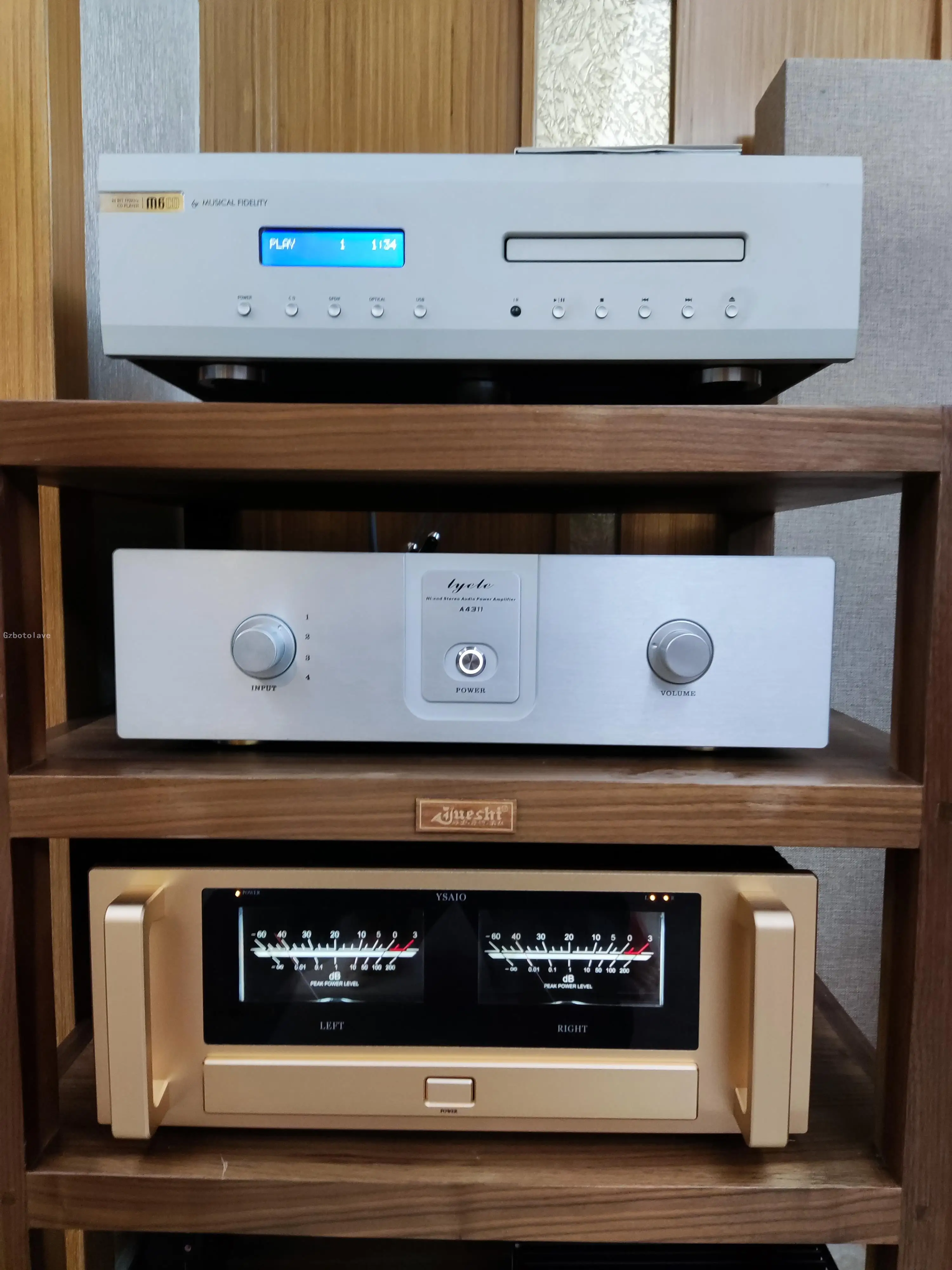 A70 HiFi high-power fully balanced high fidelity power amplifier gold sealed RCA XLR input Rear power amplifier 300W+300W