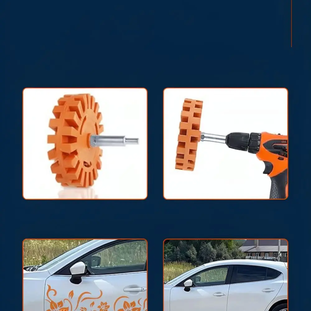 For For Ruiguan Adhesive Removal Wheel Pneumatic Tool Accessory Rubber Decal Sticker Cleaner Grinding Buffer Disc Auto Detailing