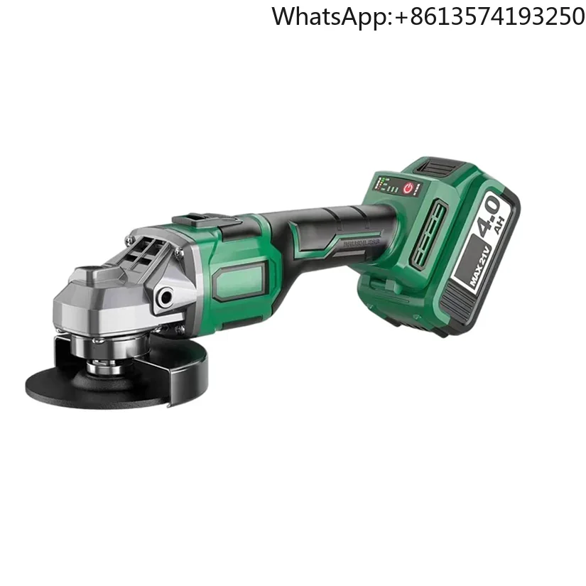 

High Speed 21V Cordless Angle Grinder Industrial DIY Grade Electric Rechargeable Durable Power Polishing Machine