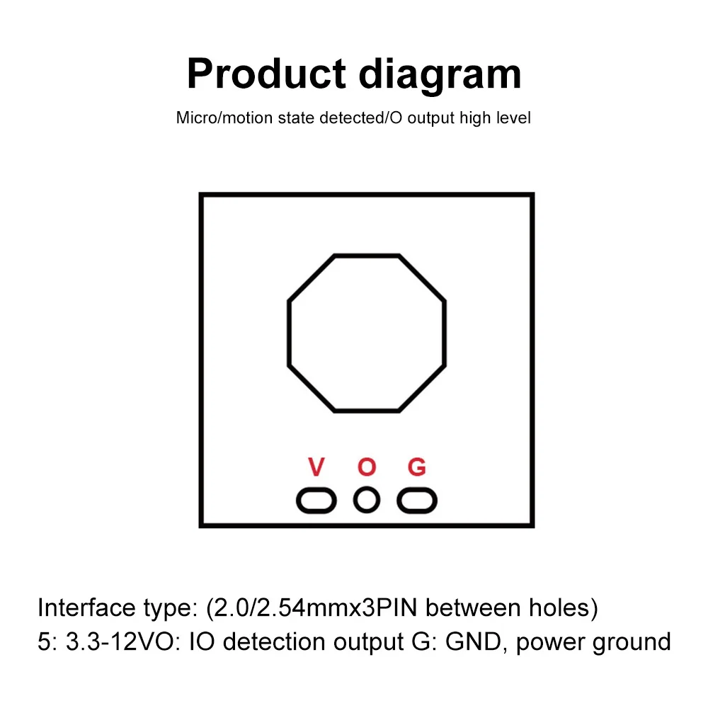 HLK-LD1020 10G Intelligent Human Microwave Induction Radar Module 10.525GHZ Low Power Micro-motion Sensing Detection Sensor