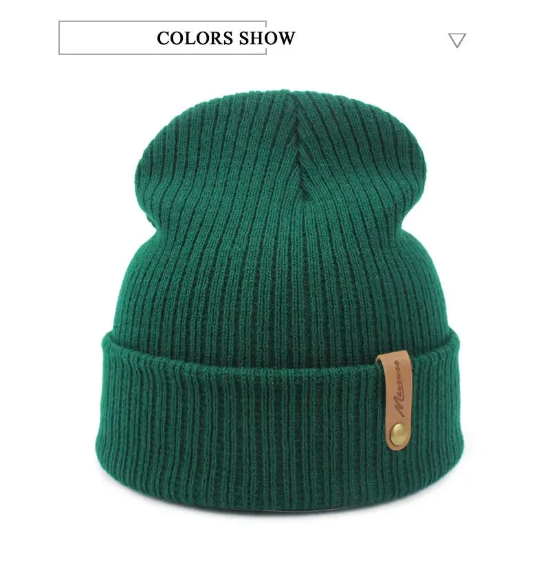 Marke Oohmy Strickmützen für Männer und Frauen, Skullies-Kappen, wärmende Mütze, lässige Mütze, einfarbig, männlich und weiblich, Winter, 2024 – Detail 18