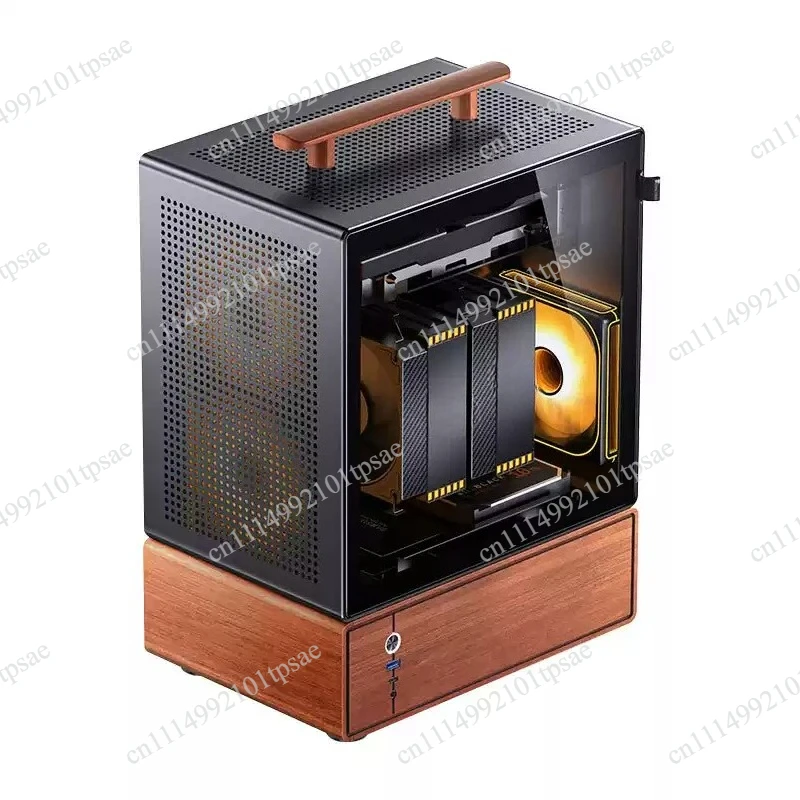 T7 Portable Chassis MATX Aluminum Alloy Main Case Left-hand Desktop Convenient