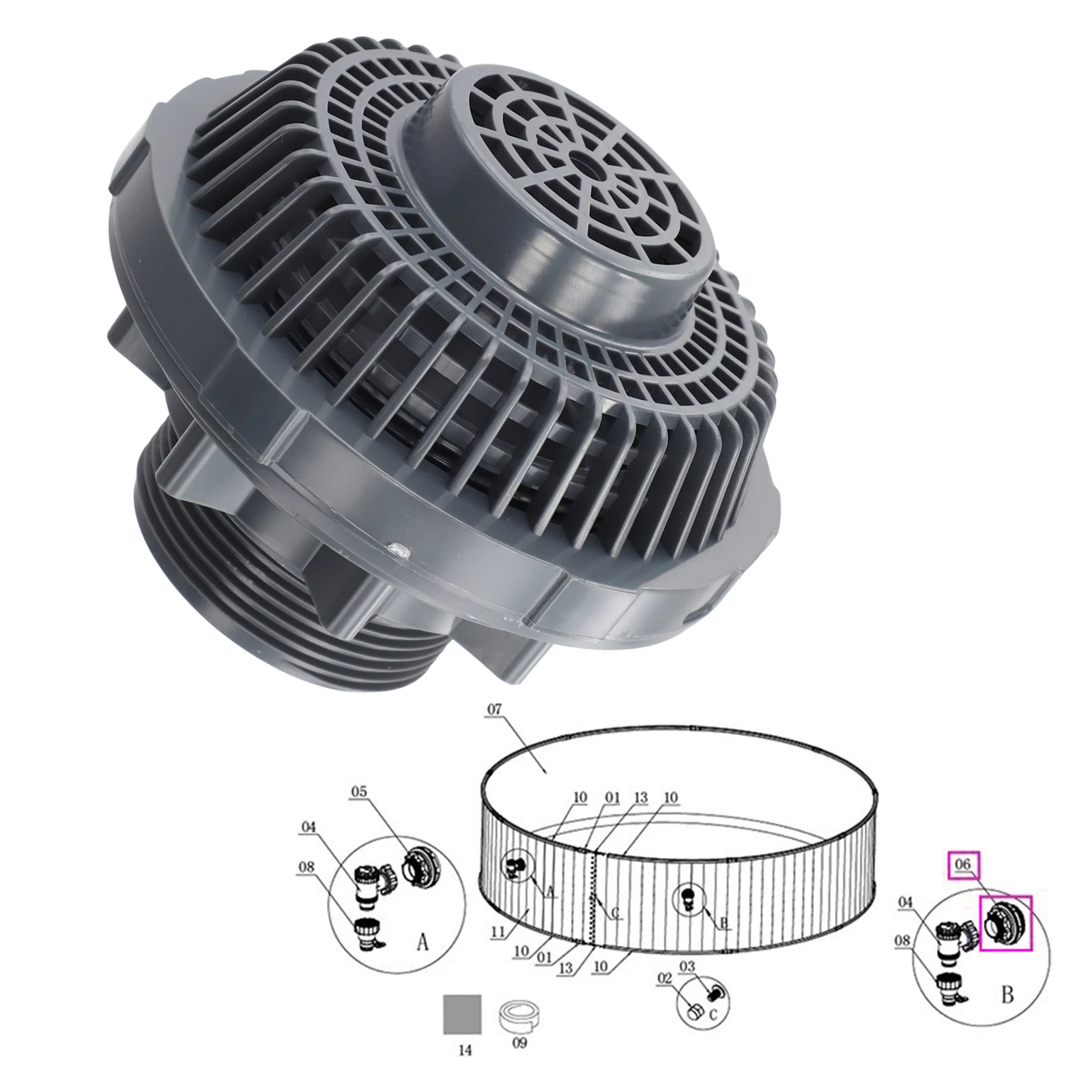 

Для выходной фильтра 38 мм для бассейнов Подходит для Coleman Для Hnemix Для INTEX Дизайн для минимального эффективного обслуживания