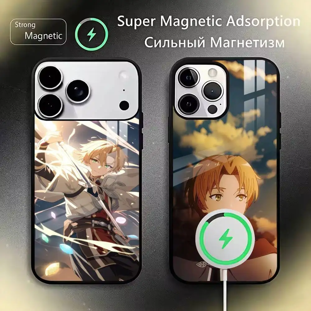 

Mushoku Tensei Jobless Reincarnation Phone Case Magnetic with Magsafe Wireless Charging For iPhone17,16,15,14,13,12,11 Plus,Pro