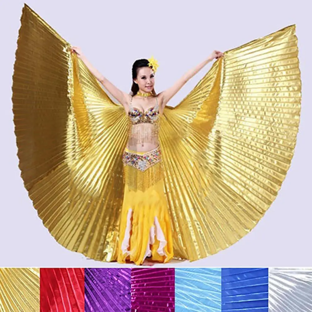 Traje Egípcio de Dança do Ventre Mulher, Asa do Anjo, Desgaste Profissional de Palco, Traje Egípcio para Dança do Ventre