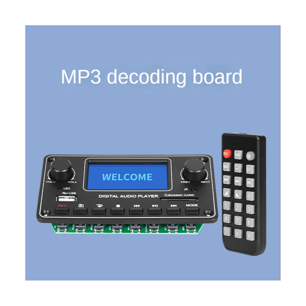 LCD MP3 플레이어 모듈, 28x64 디스플레이, 블루투스 디지털 오디오 디코더 보드, TDM157 USB SD BT FM, 자동차 홈 앰프용