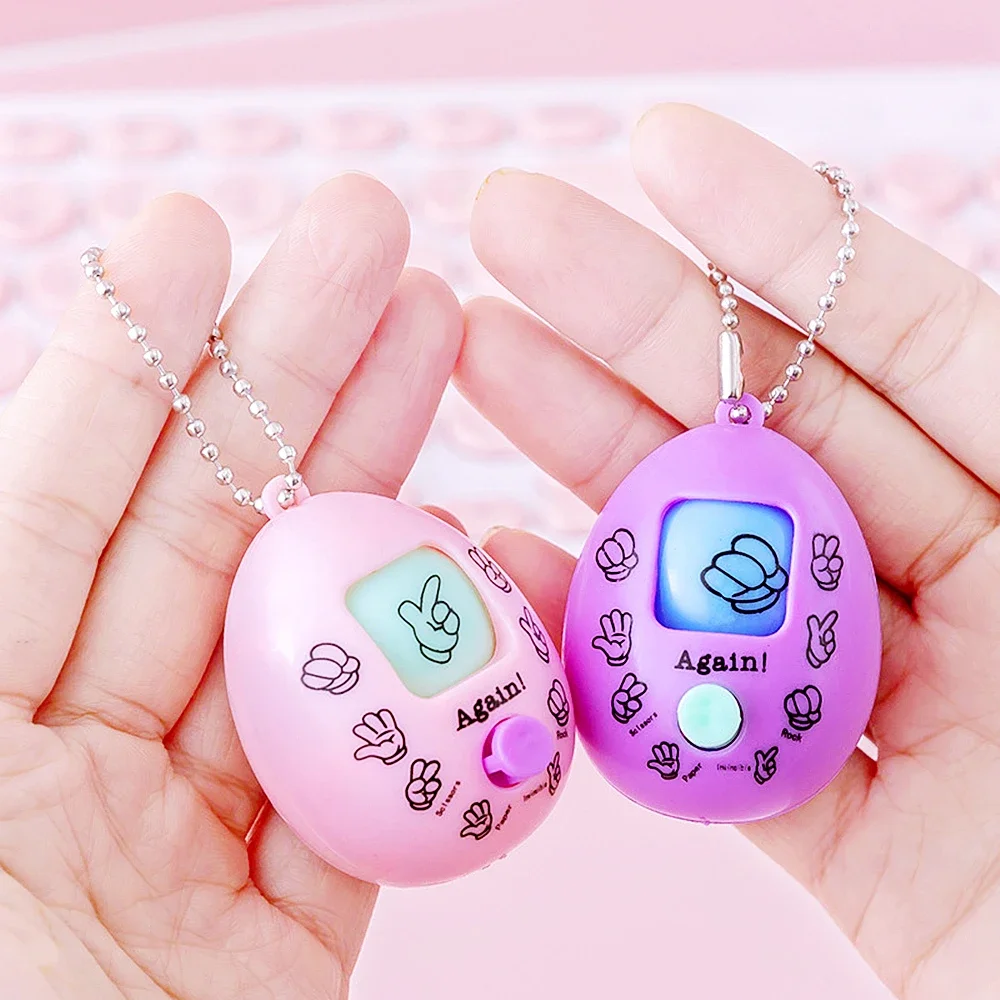 1pcs Guessing Egg Toy 5.5*4cm Fair Duel Machine Suitable for Parent-child Friends Party Gift Game Key Chain Pendant Gashapon Toy