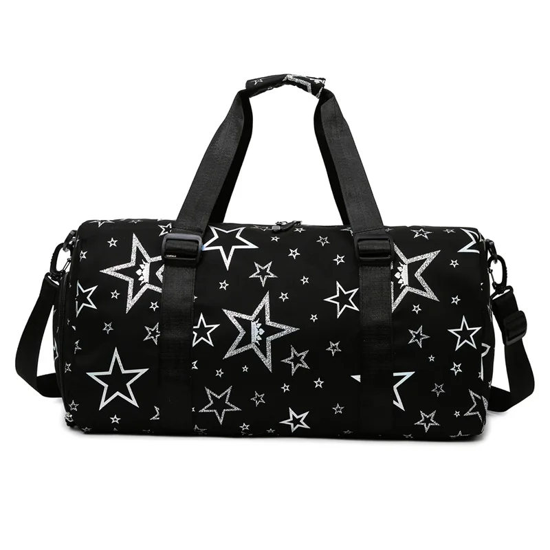 Bolso grande Oxford con patrón de estrellas para mujer, bolsa de viaje ligera, ideal para gimnasio, 6 colores