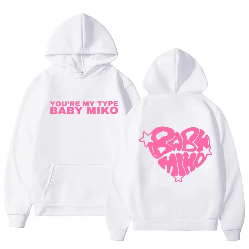 Young Miko Xoxo Tour-Sudadera con capucha para hombre y mujer, ropa de moda divertida, sudadera estética Harajuku, jersey con estampado Vintage