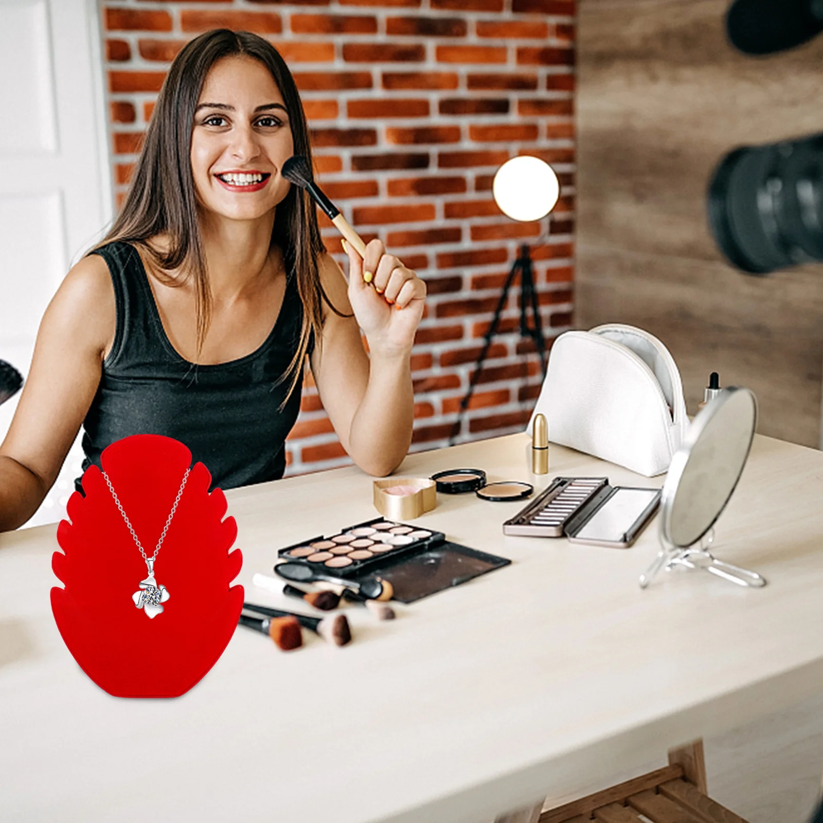 

1 шт., стеллаж для демонстрации цепочки на ключицы, изысканный органайзер для ювелирных изделий, прочный и практичный стеллаж для показа на все случаи жизни