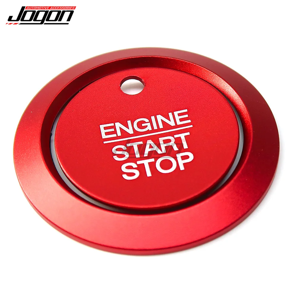 For Ford F150 F-150 Kuga Focus MK4 Fiesta ST Car Engine Start Stop Button Cover Ignition Key Push Cover RingsCar Accessories