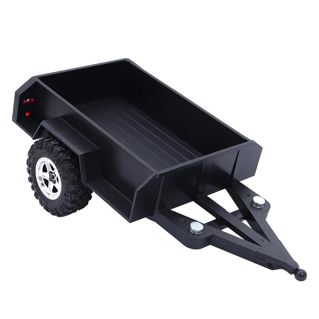 Utility Trailer with Hitch And Scale Storage Box For TRX-4M 1/18 RC Crawler Car TRX4M RC Upgrade Parts