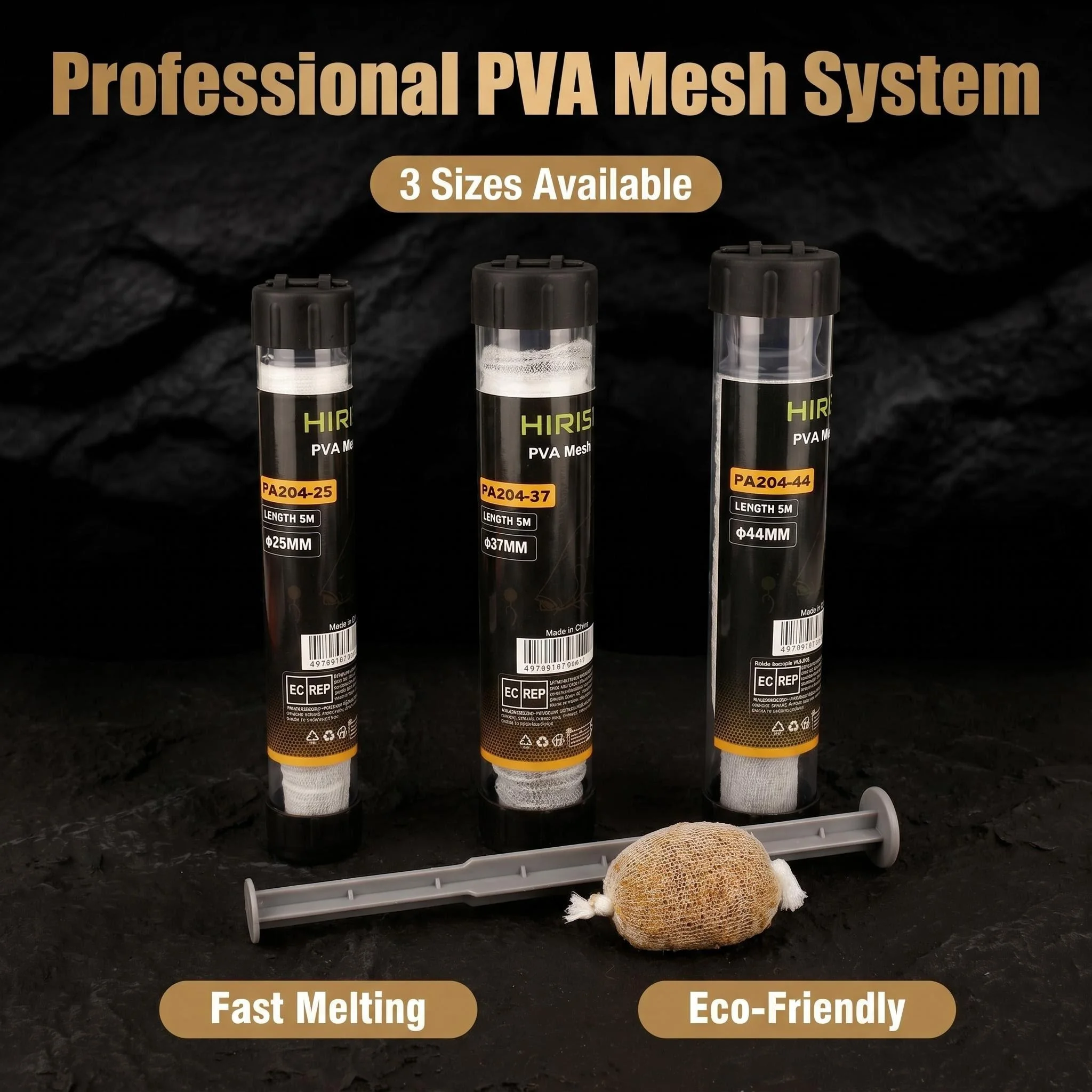 Hirisi PVA Mesh Tube for Method Feeder – Wide Load Carp Fishing System, Tackle & Accessories PA204-1