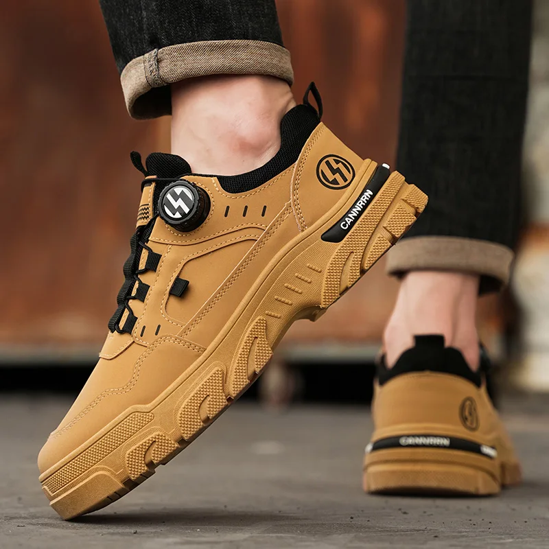 Herren-Wanderschuhe mit niedrigem Schaft, rutschfester Sohle, strapazierfähig, atmungsaktiv, Trekking-Sneaker, ideal für Outdoor-Aktivitäten, Camping und den täglichen Gebrauch beim Spazierengehen. – Detail 7