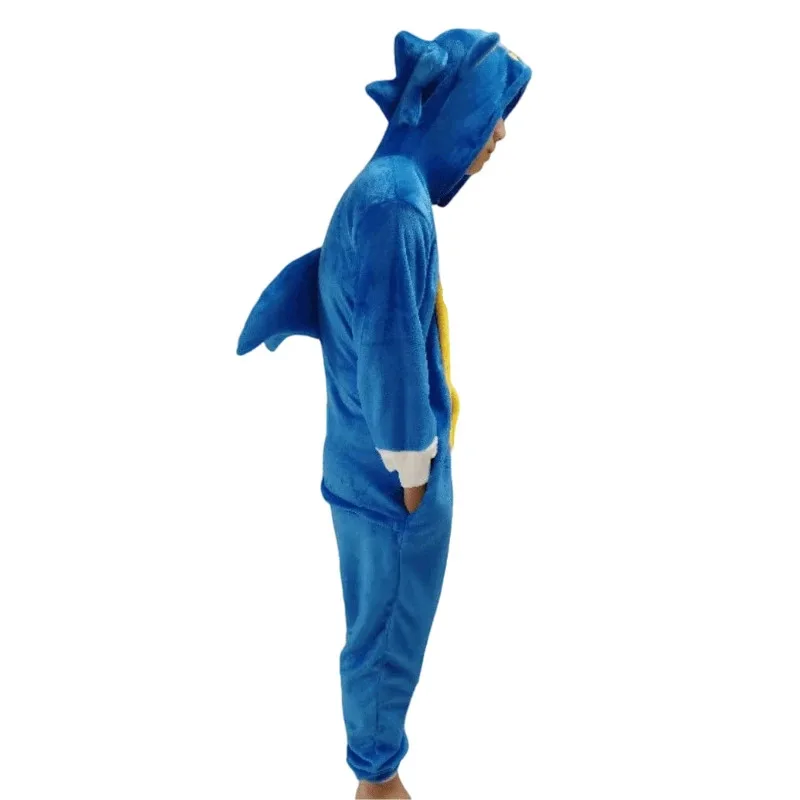 New 2025 Sonic Shadow The Hedgehog Cartoon Anime Flannel Children Pajamas Kids Cosplay Kawaii Home Clothes Chris eqs9X