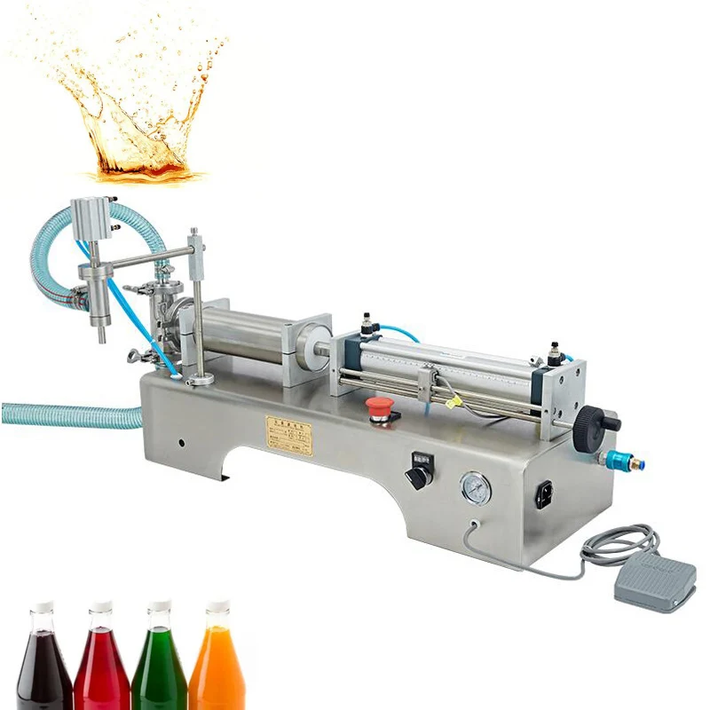 Horizontal Single-head Filling Machine Beer Beverage Liquid Filling Machine Automatic Quantitative Filling Machine