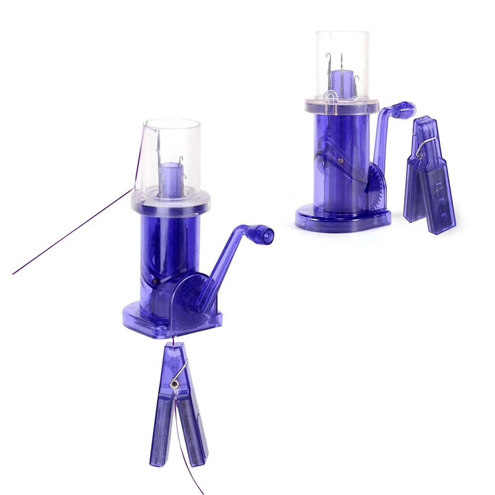

Mini Knitting Machine Cord Knitter Winder Spool Tool Hand Mill Portable DIY Craft Accessories Durable Plastic Metal Spiral Loop