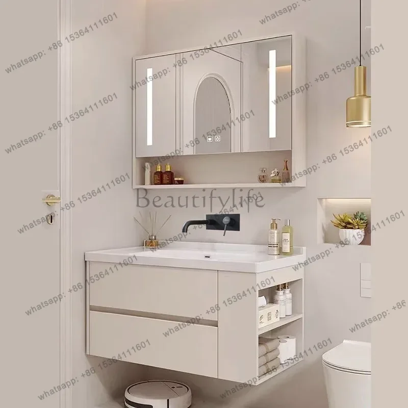 White Countertop Bathroom Cabinets Classic 120Cm Space Saver Small Bathroom Cabinets Mobile